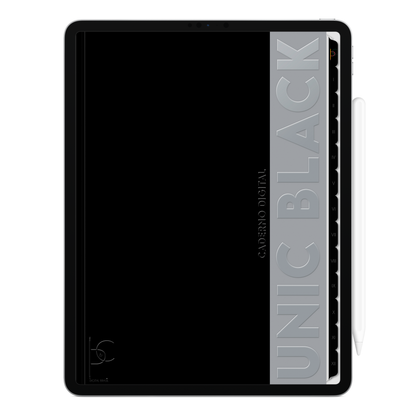 Caderno digital Unic Black básico e estiloso, para estudos e anotações. Exclusivo para estudar e se planejar no iPad e tablets Android tablets da Samsung (TabS6 Lite, Tab S9 Fe, Tab S9 +, Galaxy Tab S10 Ultra · Galaxy Tab S10+, compatível com aplicativos de anotações digitais GoodNotes e Notein. Baixe grátis o Caderno Digital Gratuito. Faça o download do Planner Digital Grátis.