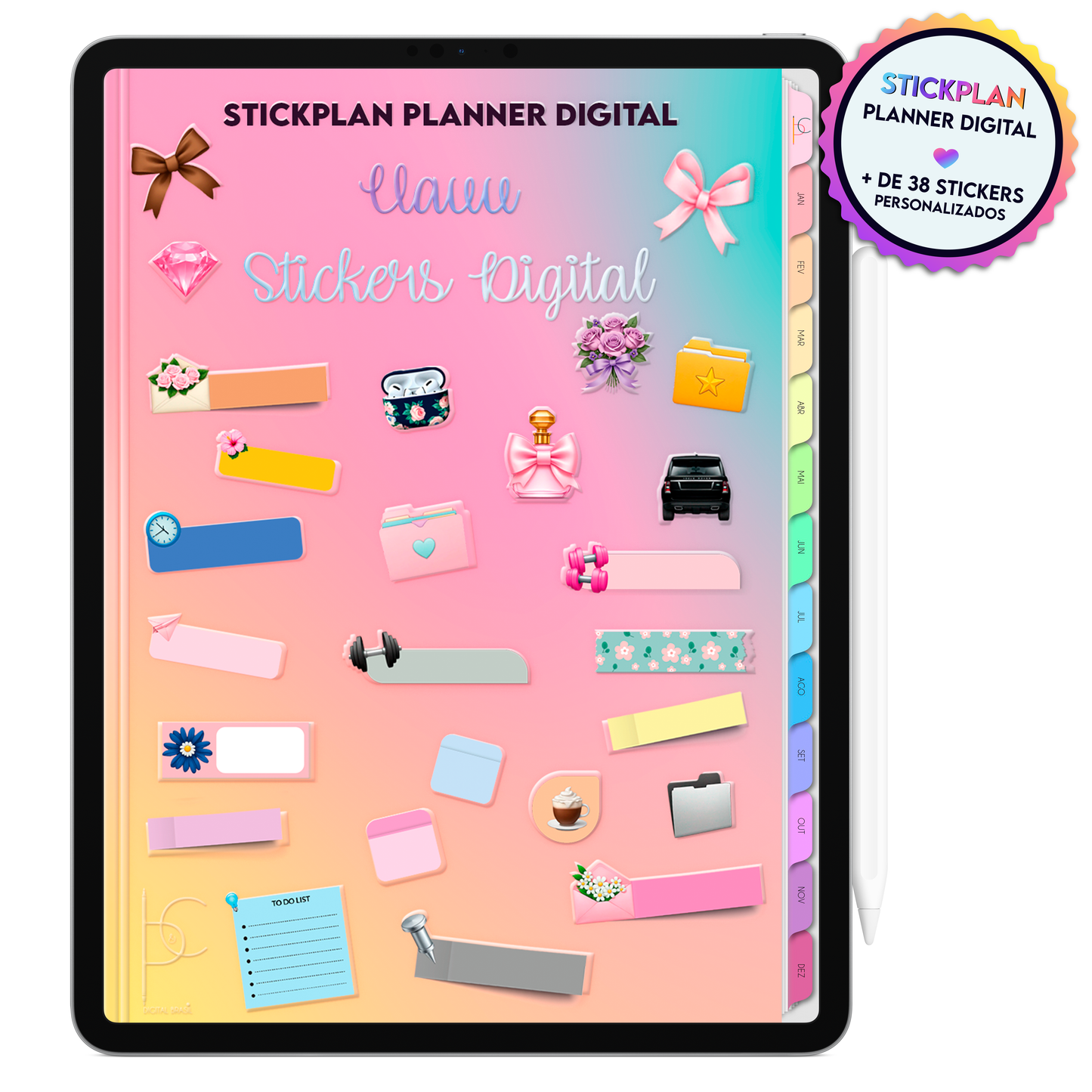 Planner Digital 2026 Vertical Life In Colors Sonho Floral pt-BR • Para iPad e Tablet Android • Download Imediato