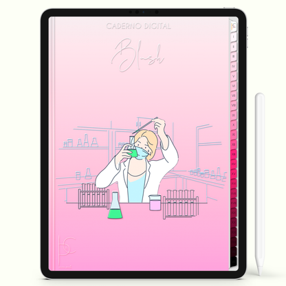 Caderno Digital Blush Study Med Medicina 24 Matérias • iPad e Tablet Android • Download instantâneo • Sustentável