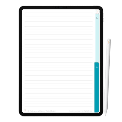 Caderno Digital Dreams Sonhos ' 2 Matérias Divisórias • Study • iPad Tablet • GoodNotes Noteshelf  • Download instantâneo