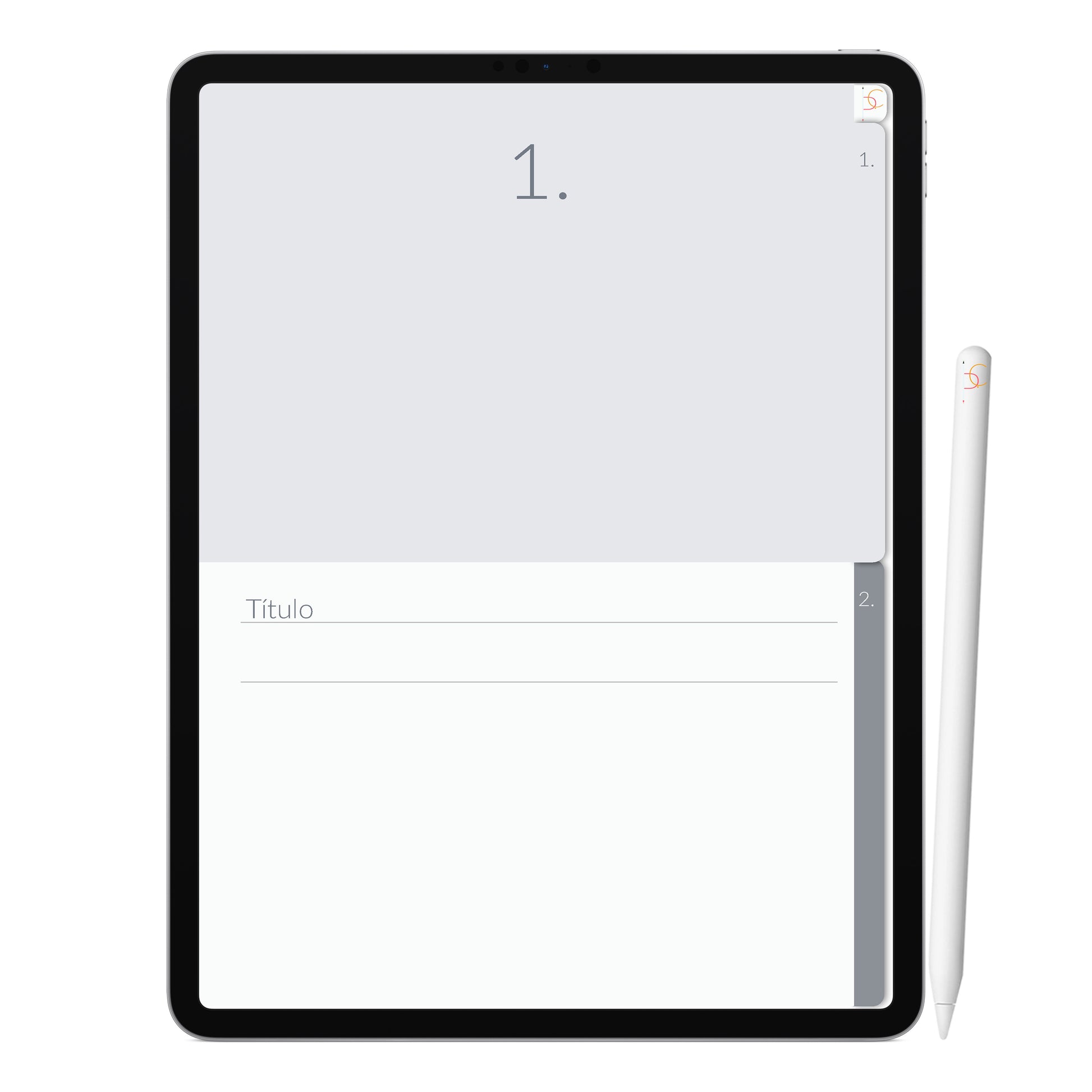 Caderno Digital Goals Metas ' 2 Matérias Divisórias • Study • iPad Tablet • GoodNotes Noteshelf  • Download instantâneo