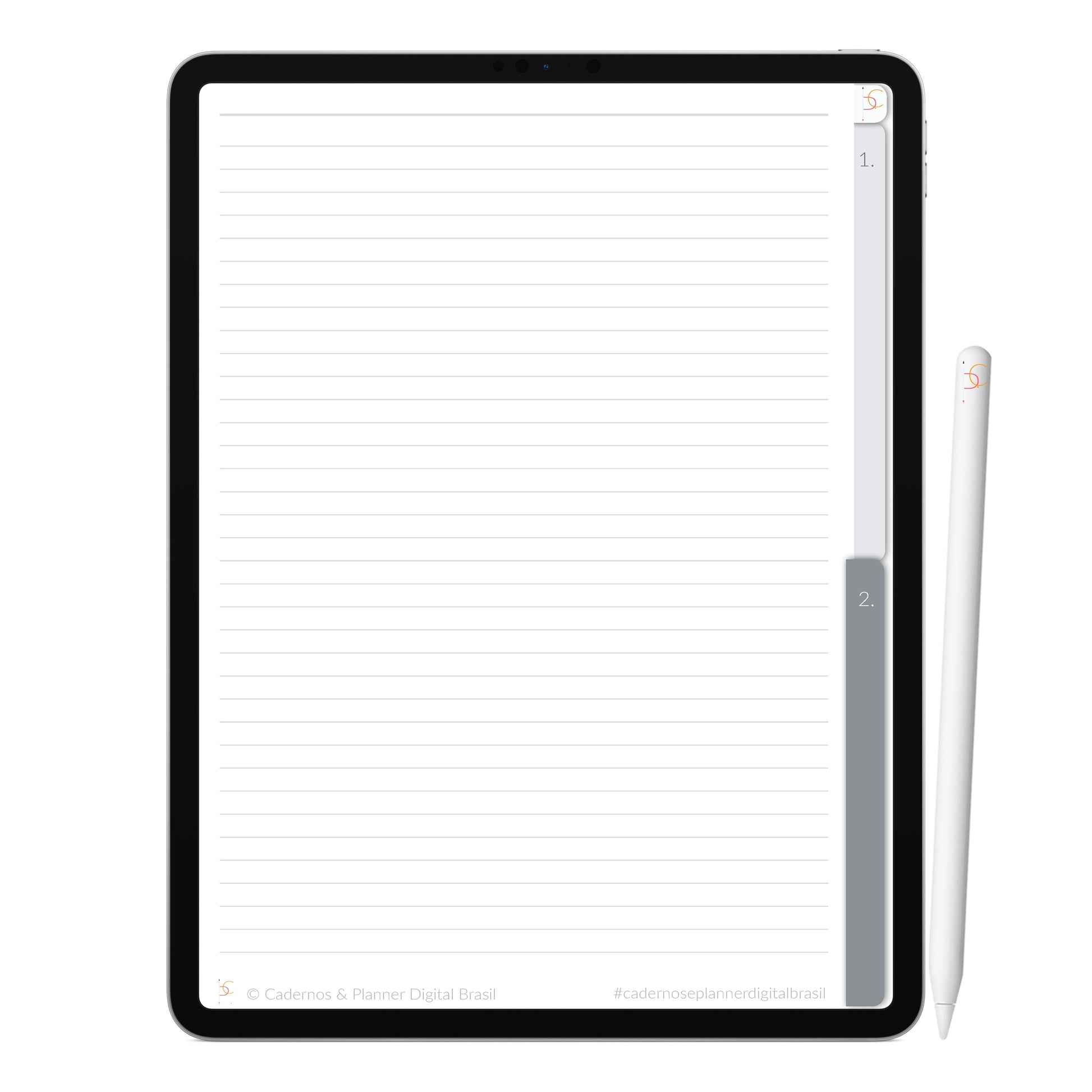 Caderno Digital Goals Metas ' 2 Matérias Divisórias • Study • iPad Tablet • GoodNotes Noteshelf  • Download instantâneo