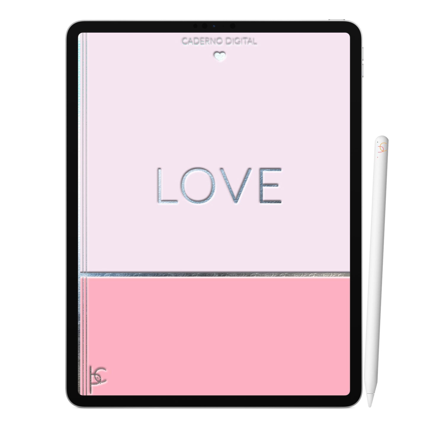 Caderno Digital Love Amor ' 2 Matérias Divisórias • Study • iPad Tablet • GoodNotes Noteshelf  • Download instantâneo