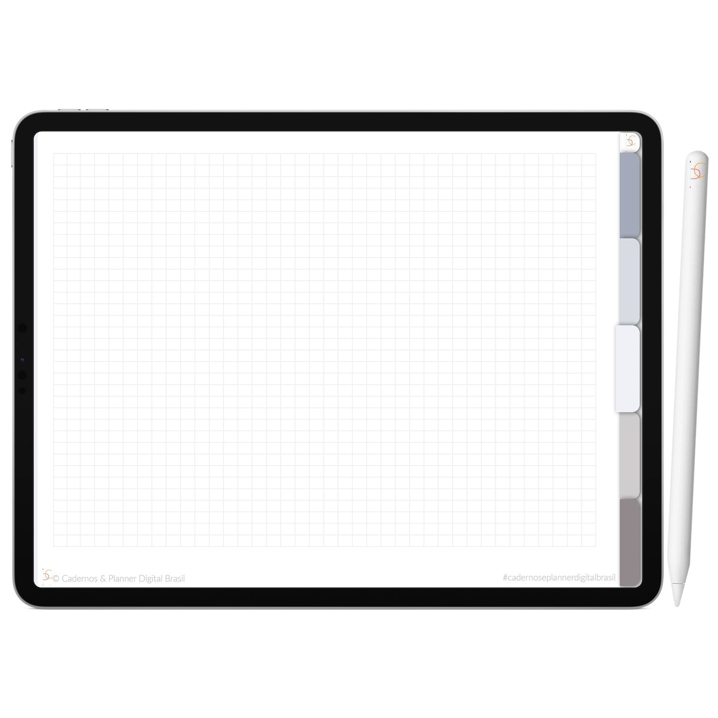 Mapa Mental Digital Cinza Escuro Céu Noturno ' 5 Matérias Divisórias • Study • iPad Tablet • GoodNotes Noteshelf  • Download instantâneo