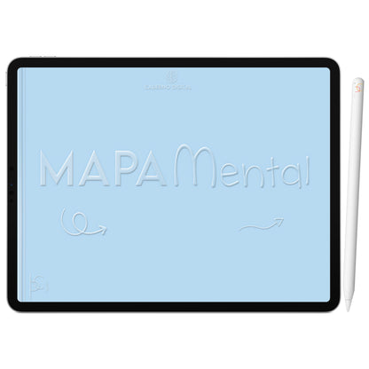 Mapa Mental Digital Verde Arco-Íris ' 5 Matérias Divisórias • Study • iPad Tablet • GoodNotes Noteshelf  • Download instantâneo
