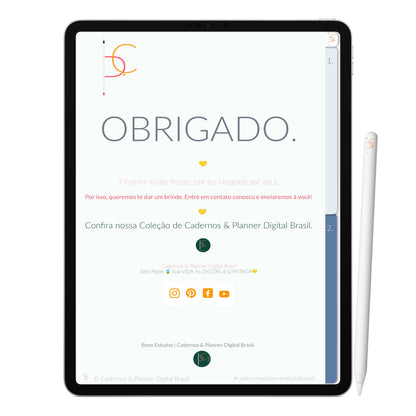 Caderno Digital Mindful Atento ' 2 Matérias Divisórias • Study • iPad Tablet • GoodNotes Noteshelf  • Download instantâneo