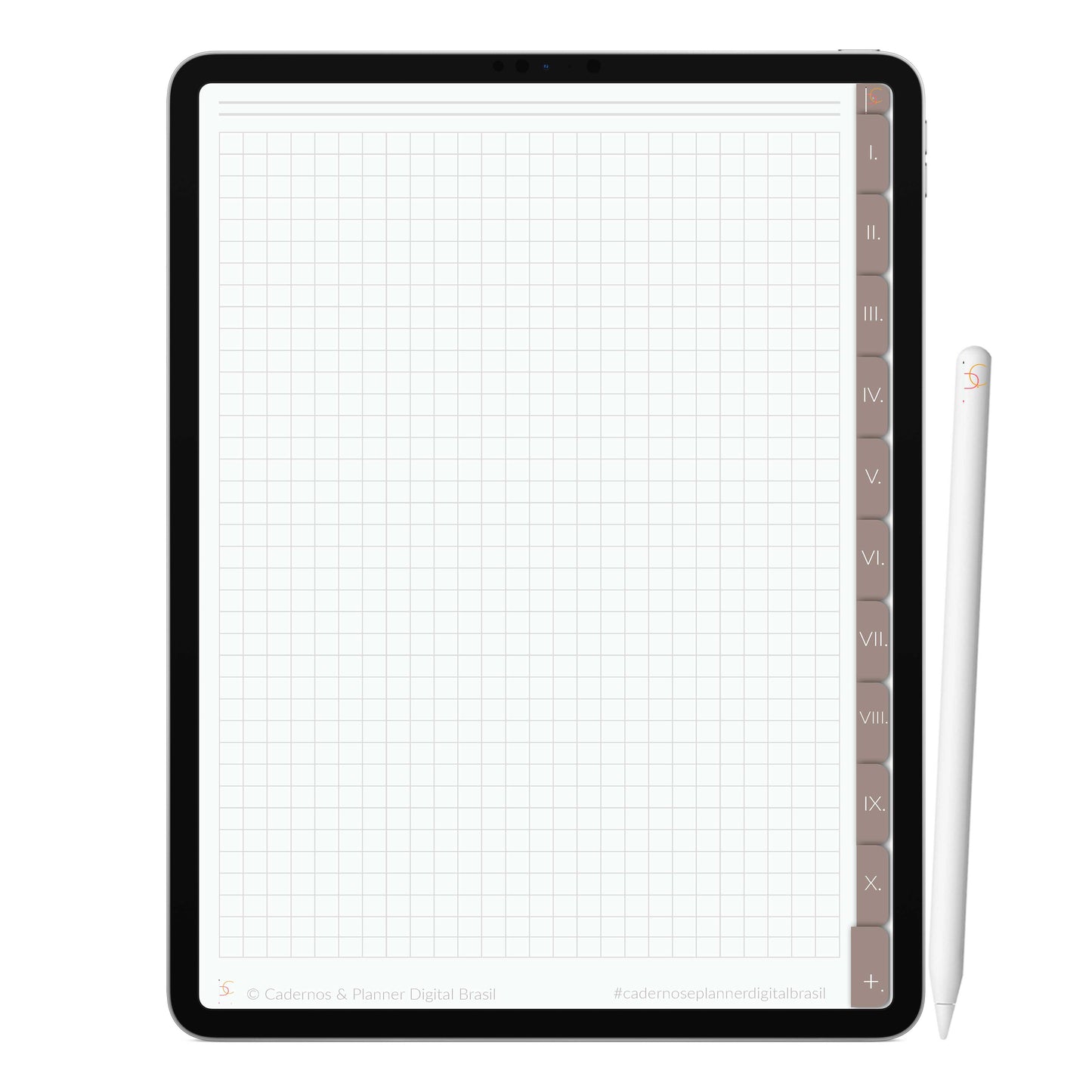 Caderno Digital Minimalista Coffee ' 10 Matérias Divisórias • Study • iPad Tablet • GoodNotes Noteshelf  • Download instantâneo