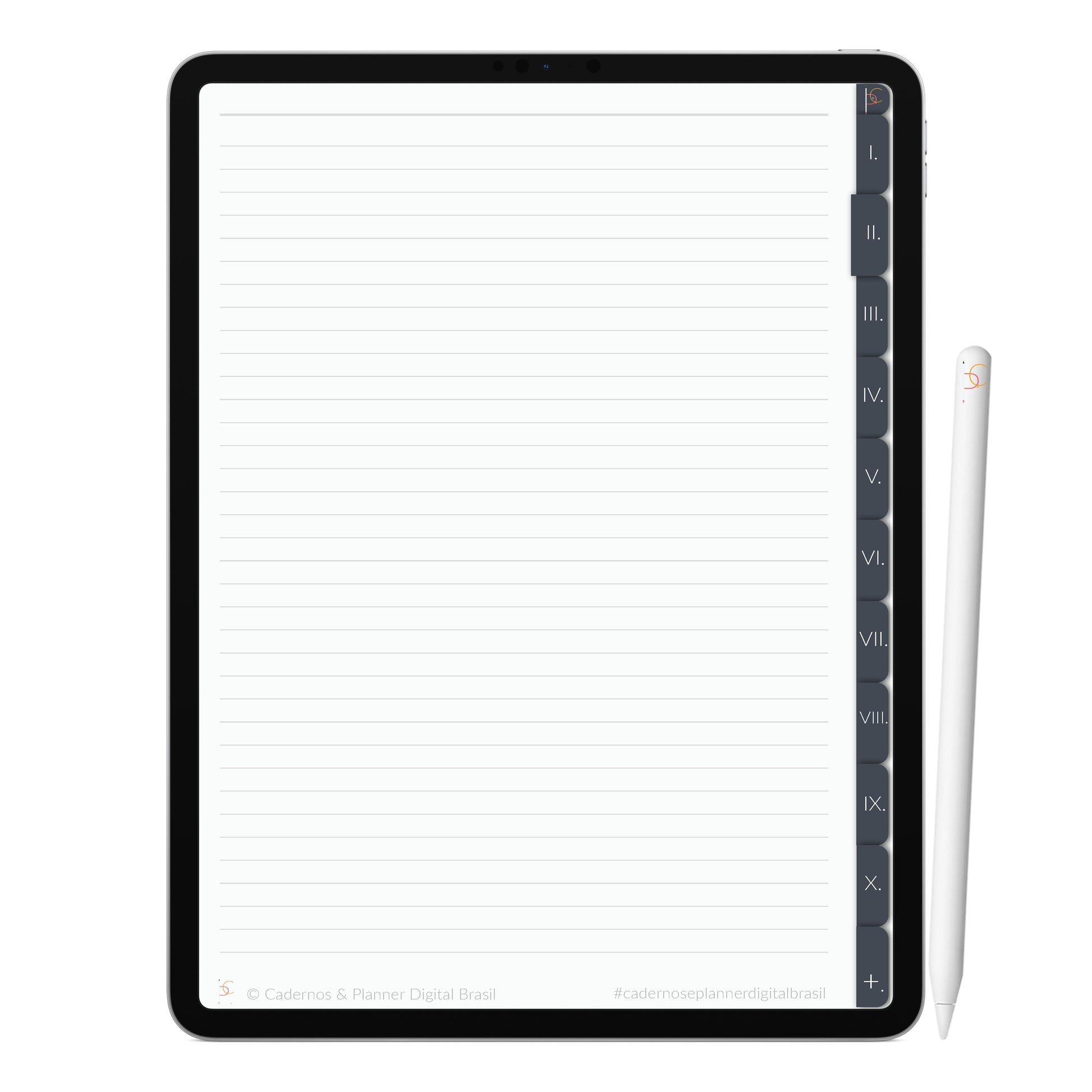 Caderno Digital Minimalista Oceanos Imensidão ' 10 Matérias Divisórias • Study • iPad Tablet • GoodNotes Noteshelf  • Download instantâneo
