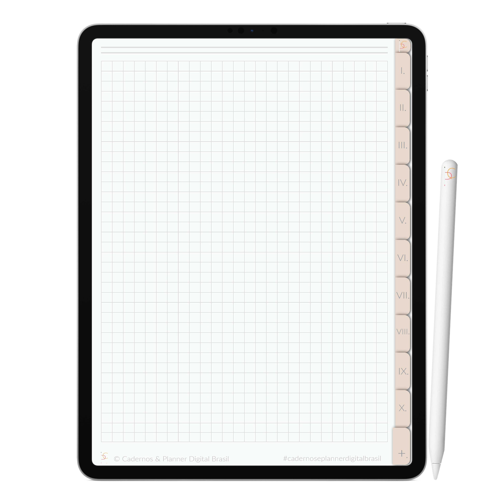 Caderno Digital Minimalista Sand Areia ' 10 Matérias Divisórias • Study • iPad Tablet • GoodNotes Noteshelf  • Download instantâneo
