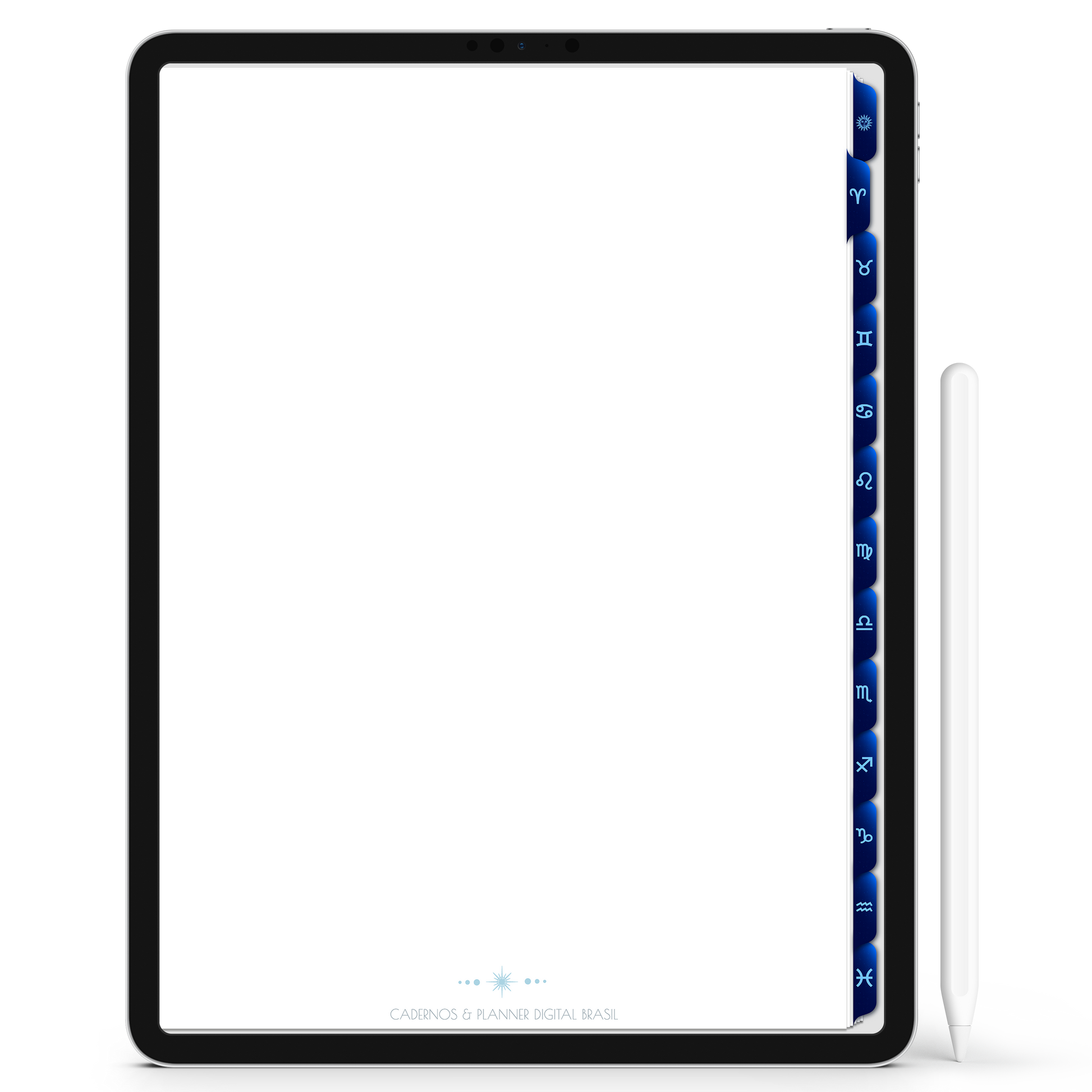 Caderno Digital Constelações Signos do Zodíaco 12 Matérias em Constelações Study iPad iOs Tablet Android GoodNotes Noteshelf Sustentável Cadernos & Planner Digital Brasil