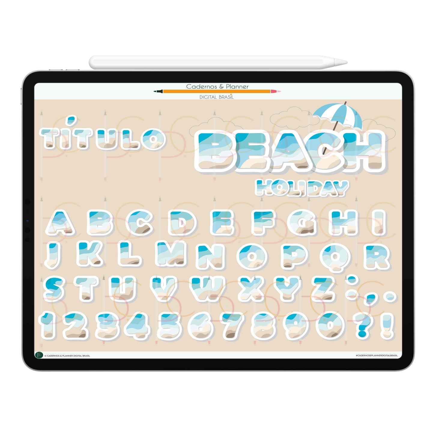 Stickers Títulos Bonitos Adesivos Digital Tipografia • Caderno Digital, Planner Digital, Mapa Mental Digital, Produto Sustentável, Um Produto Digital = Uma árvore plantada