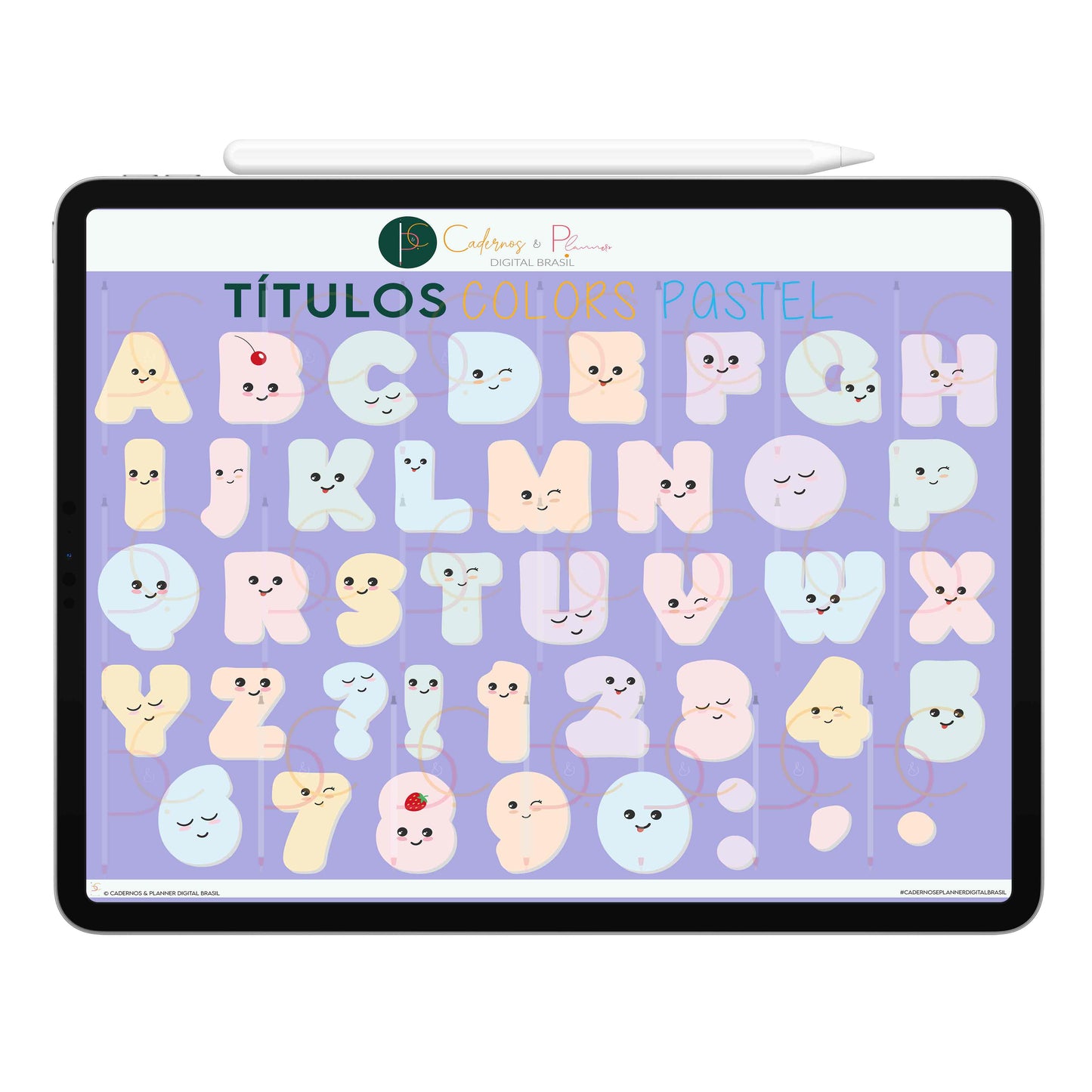 Adesivos Stickers Digital Títulos Bonitos para Caderno Digital, Lettering, Resumos Bonitos • Caderno Digital • iPad Tablet • GoodNotes Noteshelf