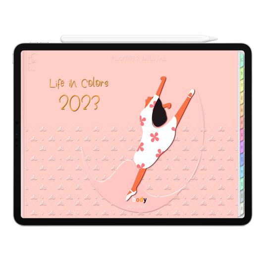 Planner Digital 2023 Horizontal Life In Colors Vida Bela • iPad Tablet • Download Instantâneo • Sustentável