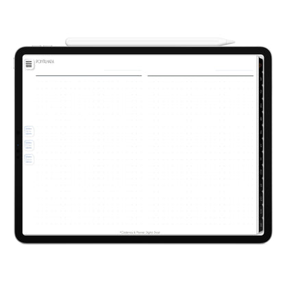 Planner Digital 2023 Horizontal Executivo Black Poder Invisível • iPad Tablet • Download Instantâneo • Sustentável
