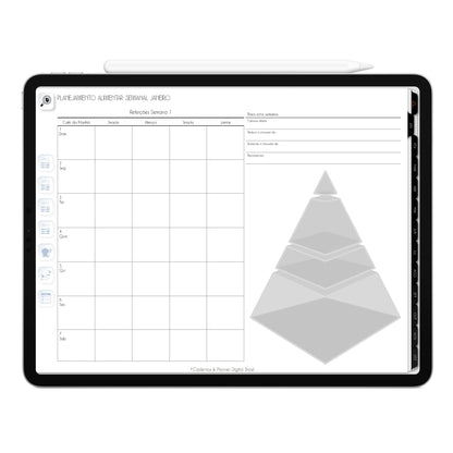 Planner Digital 2023 Horizontal Executivo Black Poder Invisível • iPad Tablet • Download Instantâneo • Sustentável