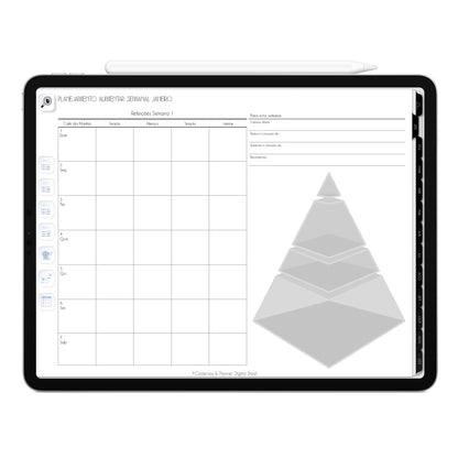 Planner Digital 2023 Horizontal Executivo Black Sol Noturno • iPad Tablet • Download Instantâneo • Sustentável