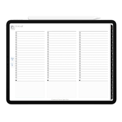 Planner Digital 2023 Horizontal Executivo Black Poder Invisível • iPad Tablet • Download Instantâneo • Sustentável