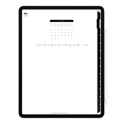 Planner Digital 2023 Vertical Executivo Black Bela Magia • iPad Tablet • Download Instantâneo • Sustentável