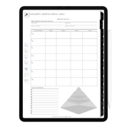 Planner Digital 2023 Vertical Executivo Black Pó Estelar • iPad Tablet • Download Instantâneo • Sustentável