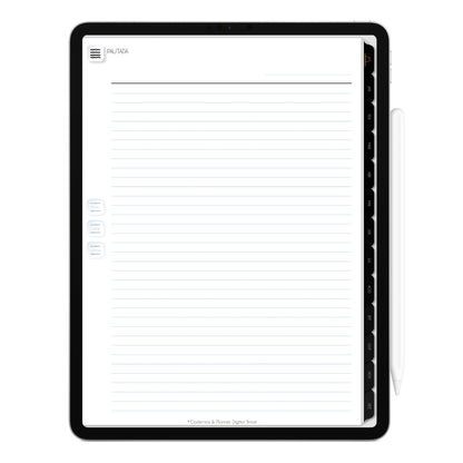 Planner Digital 2023 Vertical Executivo Black Luxo Discreto • iPad Tablet • Download Instantâneo • Sustentável
