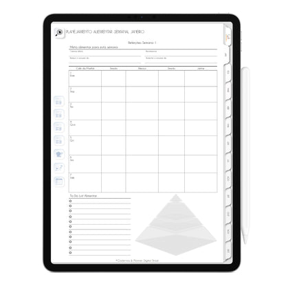 Planner Digital 2023 Vertical Executivo White Woman • iPad Tablet • Download Instantâneo • Sustentável