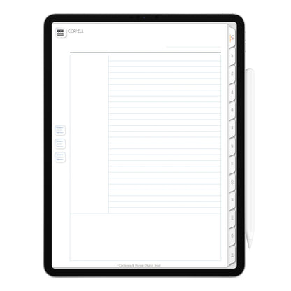 Planner Digital 2023 Vertical Executivo White Evolução Constante • iPad Tablet • Download Instantâneo • Sustentável