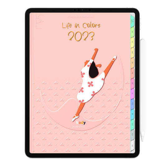 Planner Digital 2023 Vertical Life In Colors Vida Bela • iPad Tablet • Download Instantâneo • Sustentável