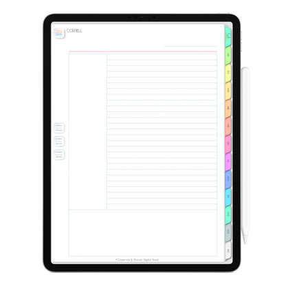 Planner Digital 2023 Vertical Life In Colors Golden Love • iPad Tablet • Download Instantâneo • Sustentável
