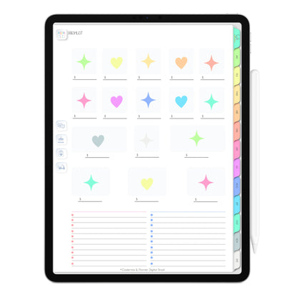 Planner Digital 2023 Vertical Life In Colors Realeza Bela • iPad Tablet • Download Instantâneo • Sustentável
