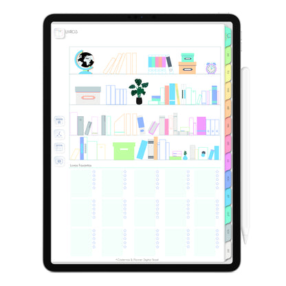 Planner Digital 2023 Vertical Life In Colors Arco-Íris • iPad Tablet • Download Instantâneo • Sustentável