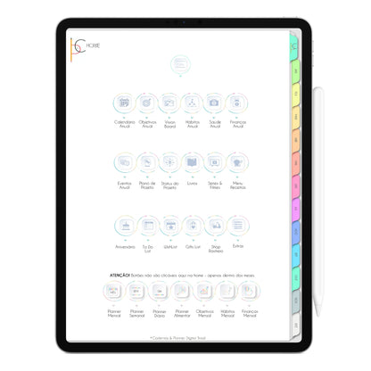 Planner Digital 2023 Vertical Life In Colors PetLove • iPad Tablet • Download Instantâneo • Sustentável