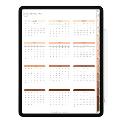 Planner Digital 2023 Vertical Minimal Universe Infinito • iPad Tablet • Download Instantâneo • Sustentável