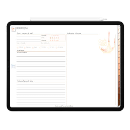 Planner Digital 2023 Horizontal Minimal Universe Além do Olhar • iPad Tablet • Download Instantâneo • Sustentável