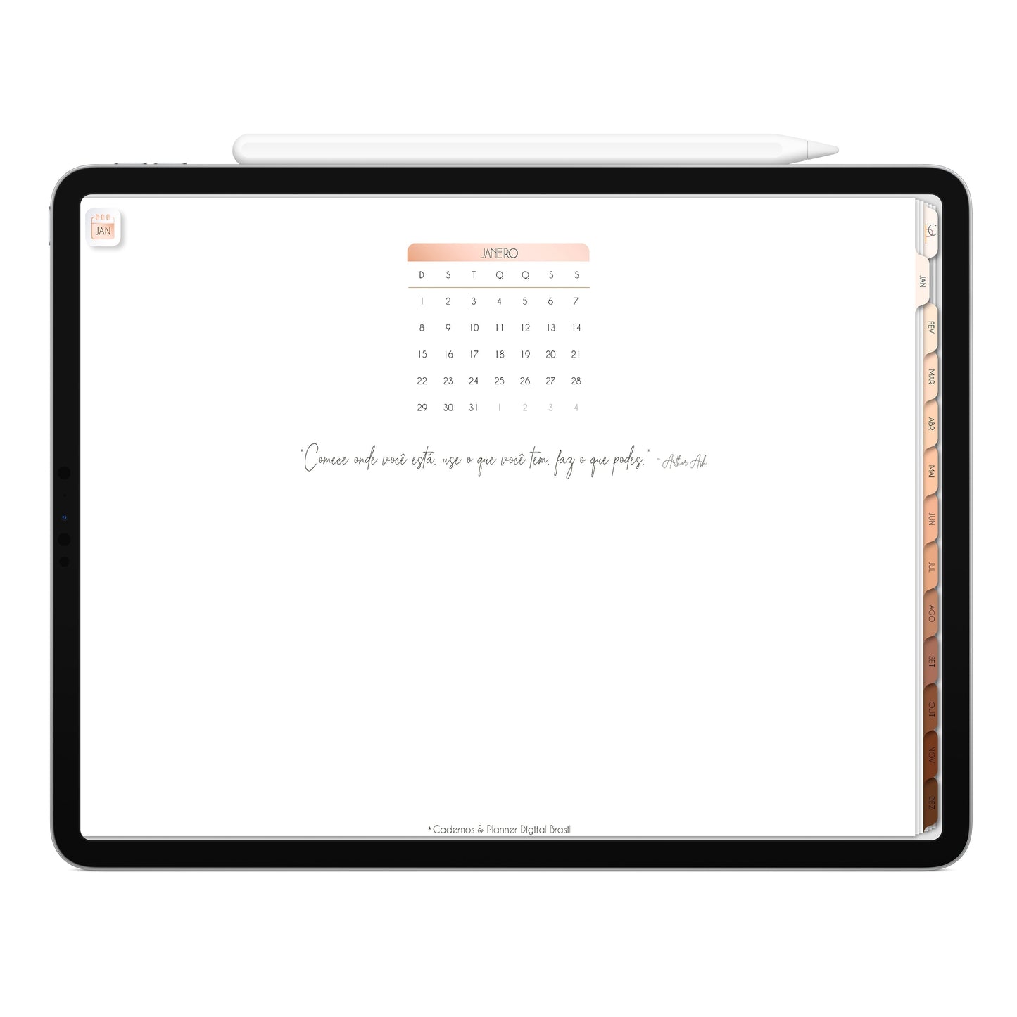 Planner Digital 2023 Horizontal Minimal Universe Fronteira energética • iPad Tablet • Download Instantâneo • Sustentável