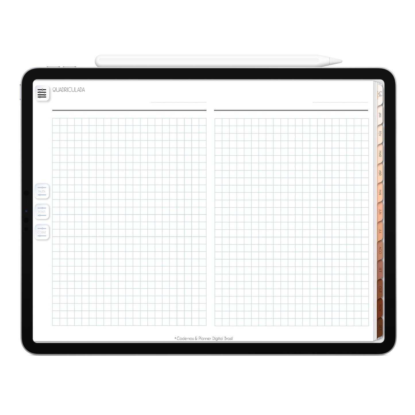 Planner Digital 2023 Horizontal Minimal Universe Você • iPad Tablet • Download Instantâneo • Sustentável