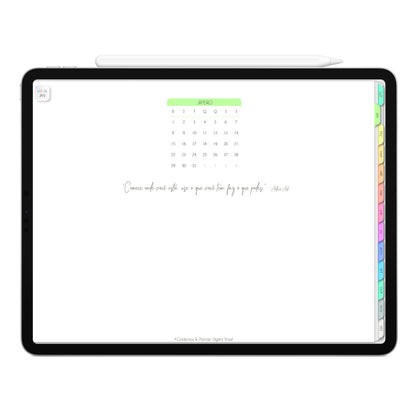Planner Digital 2023 Horizontal Life In Colors PetLove • iPad Tablet • Download Instantâneo • Sustentável
