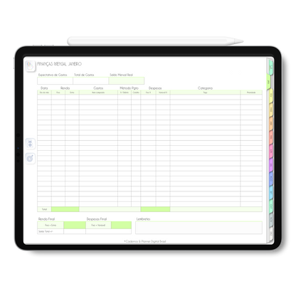 Planner Digital 2023 Horizontal Life In Colors Beleza Rara • iPad Tablet • Download Instantâneo • Sustentável