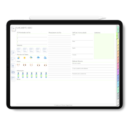 Planner Digital 2023 Horizontal Life In Colors Pastel • iPad Tablet • Download Instantâneo • Sustentável